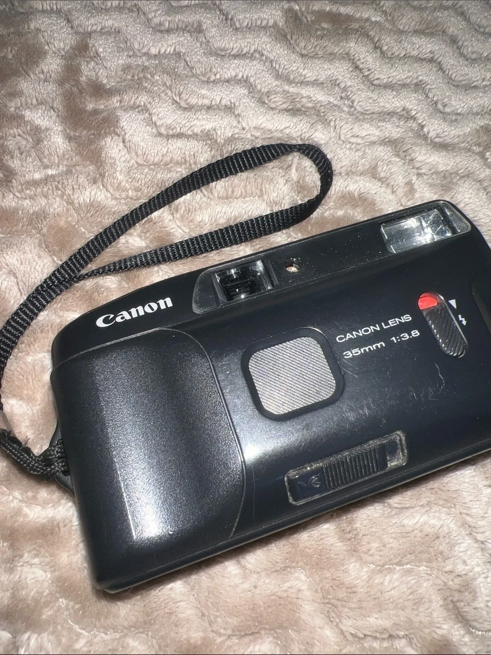 Canon Black Compact 35mm Point & Shoot Camera, vintage Snappy EZ